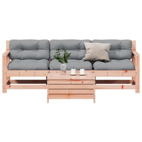 Juego de muebles jardín 4 pzas y cojines madera abeto Douglas de , Conjuntos de jardín - Ref: Foro24-3250798, Precio: 398,09 ...