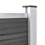 Schwarzes WPC-Zaunpaneel 175x105 cm von vidaXL, Zaunpaneele - Ref: Foro24-148976, Preis: 147,11 €, Rabatt: %