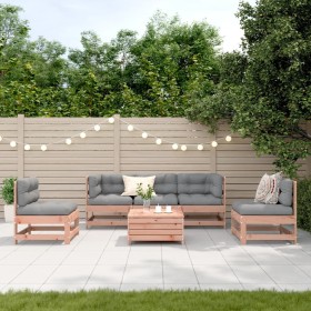 Juego de muebles jardín 6 pzas y cojines madera abeto Douglas von , Gartensets - Ref: Foro24-3250726, Preis: 612,11 €, Rabatt: %