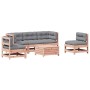 Juego de muebles jardín 6 pzas y cojines madera abeto Douglas von , Gartensets - Ref: Foro24-3250726, Preis: 612,11 €, Rabatt: %