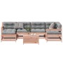 7-teiliges Gartenmöbel-Set und Kissen aus Douglasienholz von , Gartensets - Ref: Foro24-3250946, Preis: 636,71 €, Rabatt: %