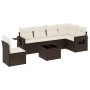 7-piece garden sofa set with brown PE rattan cushions by , Garden sets - Ref: Foro24-3220242, Price: 468,49 €, Discount: %