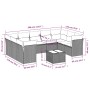 Set mit 10 Gartensofas und -kissen Kunstrattan braun von , Gartensets - Ref: Foro24-3218143, Preis: 620,02 €, Rabatt: %