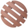 Plant stand with wheels 2 units WPC brown Ø30x7.5cm by vidaXL, Pot stands - Ref: Foro24-149033, Price: 38,03 €, Discount: %