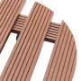 Plant stand with wheels 2 units WPC brown Ø30x7.5cm by vidaXL, Pot stands - Ref: Foro24-149033, Price: 38,03 €, Discount: %