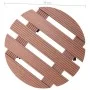 Plant stand with wheels 2 units WPC brown Ø30x7.5cm by vidaXL, Pot stands - Ref: Foro24-149033, Price: 46,38 €, Discount: %