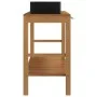 Solid teak wood vanity unit with black marble sinks by vidaXL, bathroom vanities - Ref: Foro24-3058166, Price: 457,76 €, Disc...