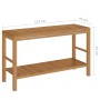 Solid teak wood vanity unit with black marble sinks by vidaXL, bathroom vanities - Ref: Foro24-3058166, Price: 475,36 €, Disc...