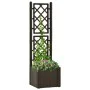 Flower bed with trellis and automatic irrigation system mocha by vidaXL, Pots and planters - Ref: Foro24-313964, Price: 95,43...