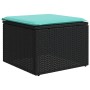 Set de sofás de jardín 9 pzas con cojines ratán sintético negro von , Gartensets - Ref: Foro24-3227093, Preis: 665,28 €, Raba...