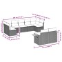 Set mit 9 Gartensofas mit schwarzen Kissen aus synthetischem Rattan von , Gartensets - Ref: Foro24-3227128, Preis: 736,96 €, ...