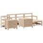 7-teilige Gartensofagarnitur aus massivem Kiefernholz von , Gartensets - Ref: Foro24-3250544, Preis: 421,89 €, Rabatt: %
