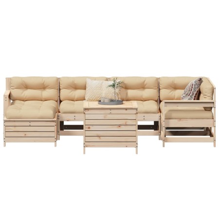 7-teilige Gartensofagarnitur aus massivem Kiefernholz von , Gartensets - Ref: Foro24-3250984, Preis: 442,68 €, Rabatt: %