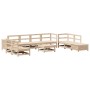 Set of garden sofas 11 pcs solid pine wood by , Garden sets - Ref: Foro24-3250628, Price: 701,53 €, Discount: %