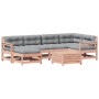 Juego de muebles jardín 7 pzas y cojines madera abeto Douglas de , Conjuntos de jardín - Ref: Foro24-3250938, Precio: 708,75 ...
