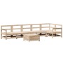 7-piece solid pine wood garden sofa set by , Garden sets - Ref: Foro24-3250888, Price: 414,62 €, Discount: %