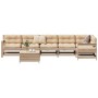 7-teilige Gartensofagarnitur aus massivem Kiefernholz von , Gartensets - Ref: Foro24-3250904, Preis: 405,39 €, Rabatt: %