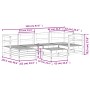 Set of 7 garden sofas solid fir Douglas wood by , Garden sets - Ref: Foro24-3250910, Price: 427,01 €, Discount: %