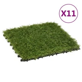 Artificial grass tiles 11 pcs green 30x30 cm by vidaXL, artificial flora - Ref: Foro24-149030, Price: 56,23 €, Discount: %