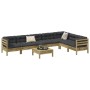 Set Gartensofas 8-teilig mit Kissen aus imprägniertem Zirbenholz von , Gartensets - Ref: Foro24-3299484, Preis: 684,07 €, Rab...