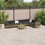 Set Gartensofas 8-teilig mit Kissen aus imprägniertem Zirbenholz von , Gartensets - Ref: Foro24-3299484, Preis: 684,07 €, Rab...