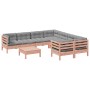 Set of 9 garden sofas with Douglas fir wood cushions by , Garden sets - Ref: Foro24-3299375, Price: 789,90 €, Discount: %