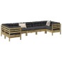 Set mit 7 Gartensofas mit Kissen aus imprägniertem Kiefernholz von , Gartensets - Ref: Foro24-3299624, Preis: 721,31 €, Rabat...