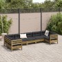 Set mit 7 Gartensofas mit Kissen aus imprägniertem Kiefernholz von , Gartensets - Ref: Foro24-3299624, Preis: 721,31 €, Rabat...