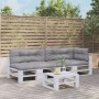 Kissen für Paletten 5 Stück grauer Stoff von , Kissen für Stühle und Sofas - Ref: Foro24-3217135, Preis: 160,42 €, Rabatt: %