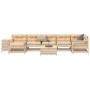 Set of garden sofas 9 pcs solid pine wood by , Garden sets - Ref: Foro24-3250656, Price: 513,14 €, Discount: %