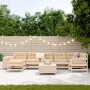 Set of garden sofas 9 pcs solid pine wood by , Garden sets - Ref: Foro24-3250656, Price: 513,14 €, Discount: %