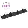 Tapas de extremo de plataforma 10 unidades plástico negro de vidaXL, Suelos y moquetas - Ref: Foro24-149003, Precio: 33,58 €,...