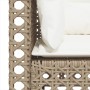 Sofá de jardín de 3 plazas con cojines ratán sintético beige de , Sofás de exterior - Ref: Foro24-365940, Precio: 275,81 €, D...