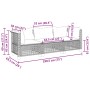 Sofá de jardín de 3 plazas con cojines ratán sintético beige de , Sofás de exterior - Ref: Foro24-365940, Precio: 275,81 €, D...