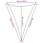 Blue HDPE triangular sail awning 160 g/m² 5x7x7 m by , Umbrellas - Ref: Foro24-311539, Price: 48,46 €, Discount: %