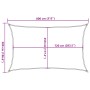 Rectangular HDPE orange sail awning 160 g/m² 5x8 m by , Umbrellas - Ref: Foro24-311688, Price: 91,96 €, Discount: %