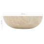 Mueble tocador madera teca maciza con lavabos de mármol crema de vidaXL, Tocadores de baño - Ref: Foro24-3058169, Precio: 478...