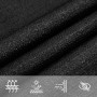 Black HDPE triangular sail awning 160 g/m² 5x7x7 m by , Umbrellas - Ref: Foro24-311759, Price: 55,44 €, Discount: %