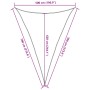 Black HDPE triangular sail awning 160 g/m² 5x7x7 m by , Umbrellas - Ref: Foro24-311759, Price: 55,44 €, Discount: %