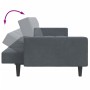 Sofá cama de 2 plazas con taburete terciopelo gris oscuro von , Sofas - Ref: Foro24-3258117, Preis: 339,51 €, Rabatt: %