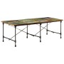 Mesa de comedor madera maciza reciclada 220x90x77 cm de , Mesas de cocina y de comedor - Ref: Foro24-358883, Precio: 338,44 €...
