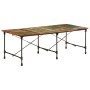 Mesa de comedor madera maciza reciclada 220x90x77 cm de , Mesas de cocina y de comedor - Ref: Foro24-358883, Precio: 338,44 €...