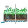 Flowerbed with trellis and white automatic irrigation system by vidaXL, Pots and planters - Ref: Foro24-313967, Price: 156,86...