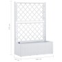 Flowerbed with trellis and white automatic irrigation system by vidaXL, Pots and planters - Ref: Foro24-313967, Price: 149,59...