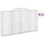 Cestas de gaviones 12 uds forma de arco hierro 300x30x160/180cm von , Töpfe und Pflanzgefäße - Ref: Foro24-3146585, Preis: 1,...