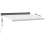 Toldo retráctil aluminio y tela gris antracita y blanco 3x2,5 m by , Awnings - Ref: Foro24-3216138, Price: 507,23 €, Discount: %