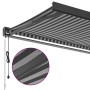 Toldo retráctil aluminio y tela gris antracita y blanco 3x2,5 m by , Awnings - Ref: Foro24-3216138, Price: 507,23 €, Discount: %