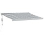 Toldo retráctil aluminio y tela gris antracita y blanco 3x2,5 m von , Markisen - Ref: Foro24-3216133, Preis: 617,39 €, Rabatt: %