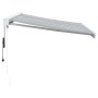 Toldo retráctil aluminio y tela gris antracita y blanco 3x2,5 m von , Markisen - Ref: Foro24-3216133, Preis: 617,39 €, Rabatt: %