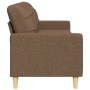 Sofá de 3 plazas de tela marrón 210 cm von , Sofas - Ref: Foro24-4007417, Preis: 314,54 €, Rabatt: %